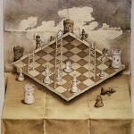 Sandro Del Prete's original "Folded Chessboard". Click to see it in full size.