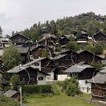 Vilage Optical Illusion by Felice Varini Vilage Optical Illusion by Felice Varini