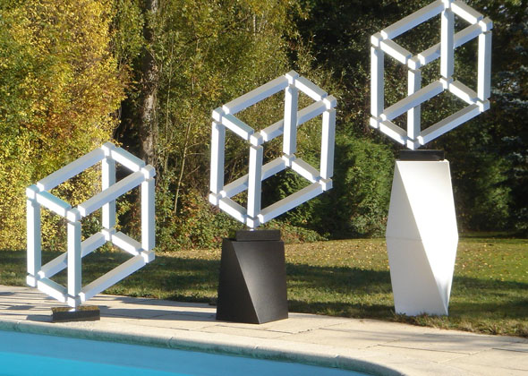 Francis Tabary Impossible Structure Sculpture Optical Illusion