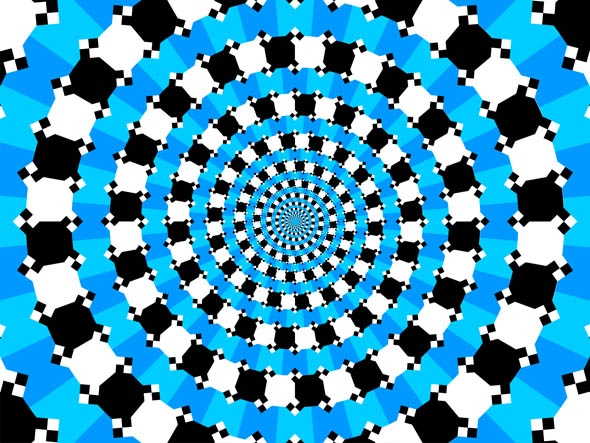 Optical Illusion Spiral - Concentric Circles 2