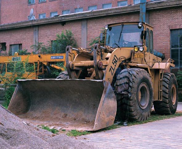 Liu Bolin Hiding in the City No. 71- Bulldozer, 2008 