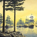 Rob Gonsalves - Sailing is Land Optical Illusion Rob Gonsalves - Sailing is Land Optical Illusion