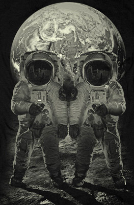 Astronauts Skull Illusion