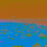 Beach afterimage