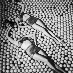 Vintage Pin-up Girls Optical Illusion