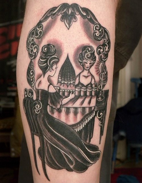 It's also a great idea for a tattoo since skulls are one of the most classic