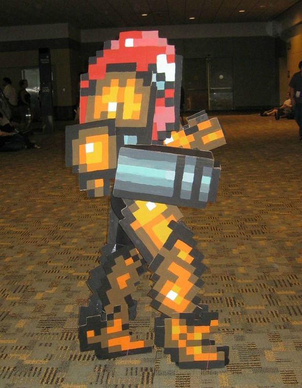 samus aran in hallway