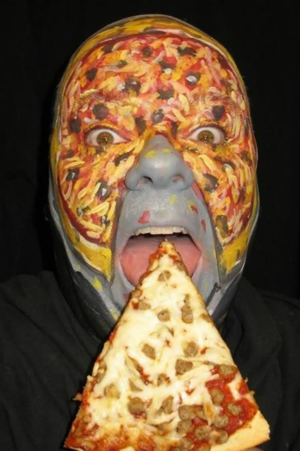 pizza face paint
