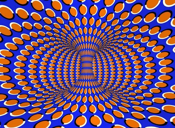 Spinning Vortex Illusion Pattern