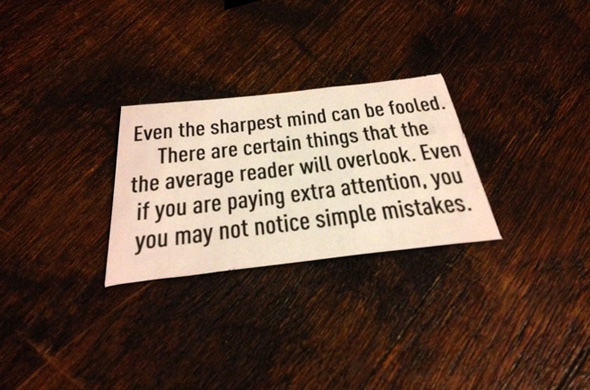 Test For The Sharp Minded