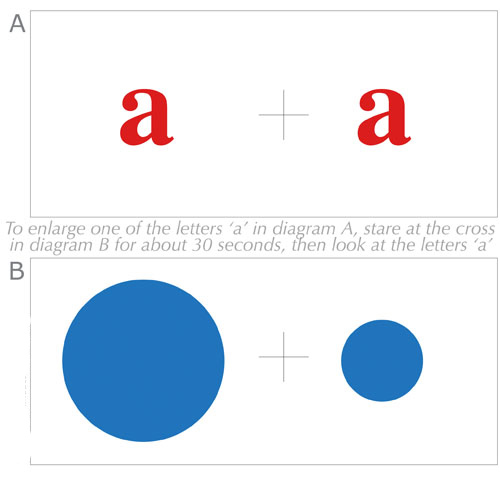 Large Letter Optical Illusion