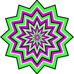 Green Pulsating Optical Illusion