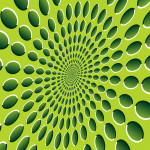 Green Spinner Optical Illusion