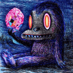 Little Animated Monster Optical Illusion