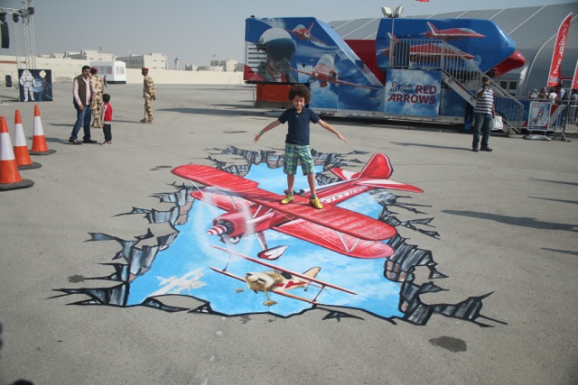 Airplane 3D Street Art