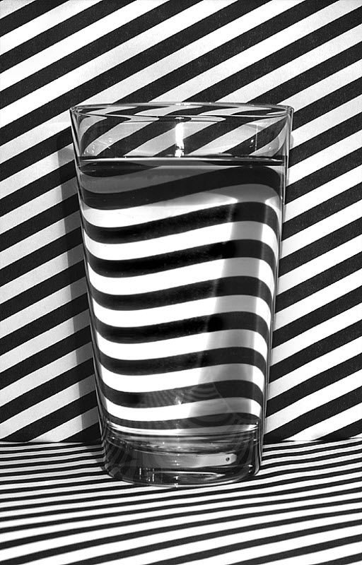 Glass of Water Optical Illusion