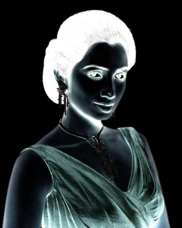 Pretty Lady Afterimage Optical Illusion