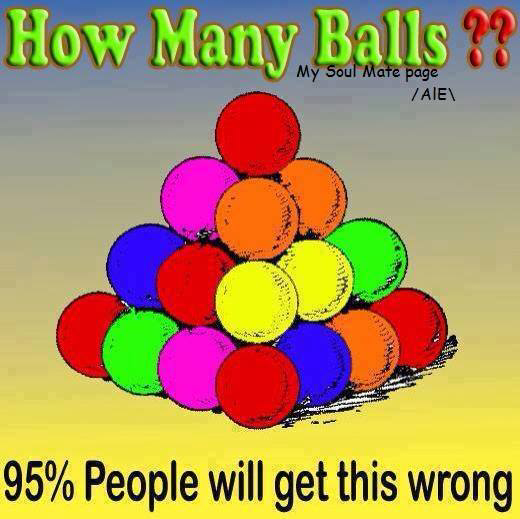 How Many Balls Optical Illusion