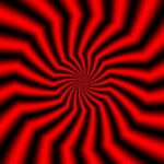 Red Swirl Optical Illusion