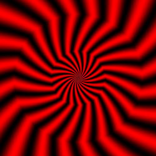 Red Swirl Optical Illusion