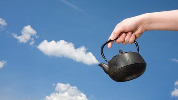 Tea and Clouds Optical Illusion