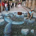 Hooked a Big One Optical Illusion
