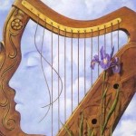 Lady in the Harp Optical Illusion