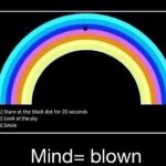 Rainbow in the Sky Optical Illusion