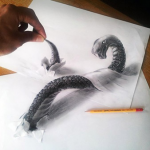 The Sea Monster Has Been Caught Optical Illusion