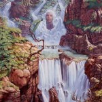 Lady and Hidden Animals Optical Illusion