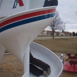 The Stretchy Man Going Down the Slide Optical Illusion