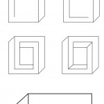 how to draw an impossible square