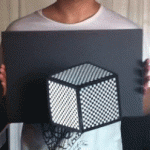 moving gif cube illusion