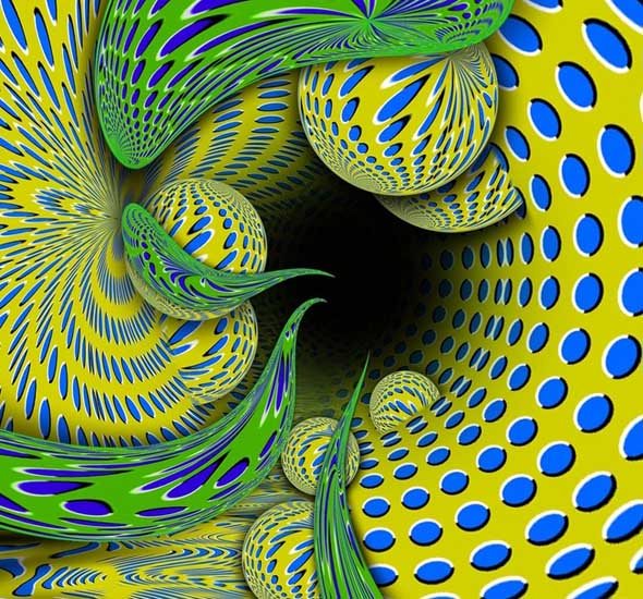 Moving Pattern - Akiyoshi Kitaoka - optical illusion 4