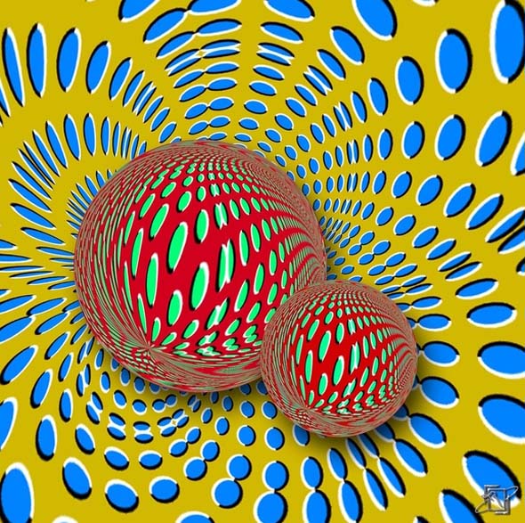 Moving Pattern - Akiyoshi Kitaoka - optical illusion 2