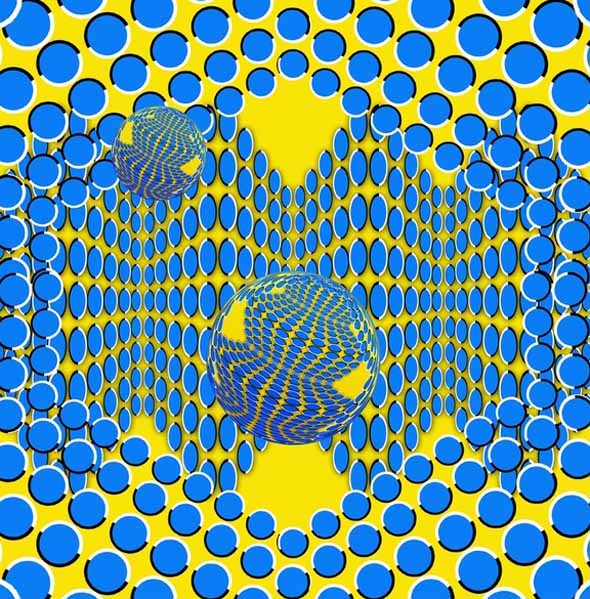 Moving Pattern - Akiyoshi Kitaoka - optical illusion 3