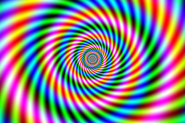 Optical Illusion Spiral - Concentric Circles 1