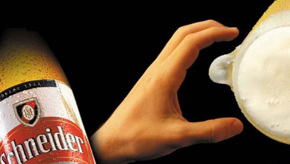 schneide-beer-ad-illusion-optical