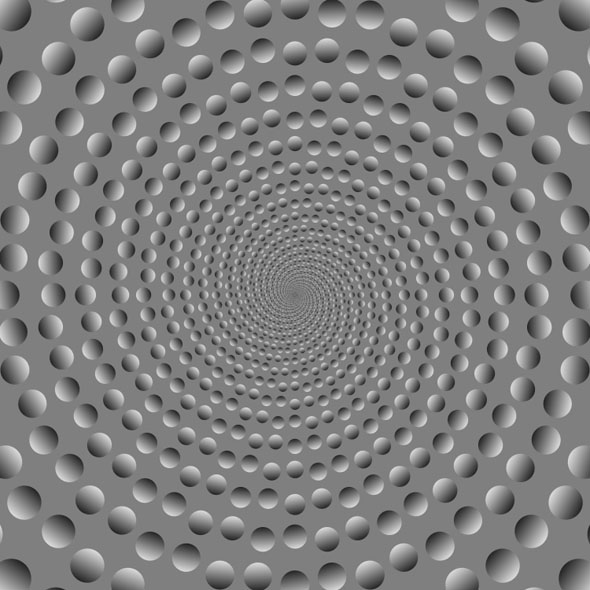 Optical Illusion Spiral - Concentric Circles 3