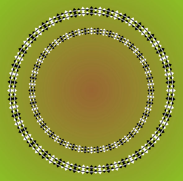 Optical Illusion Spiral - Concentric Circles 7