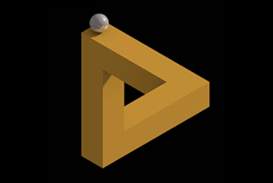 penrose triangle illusion