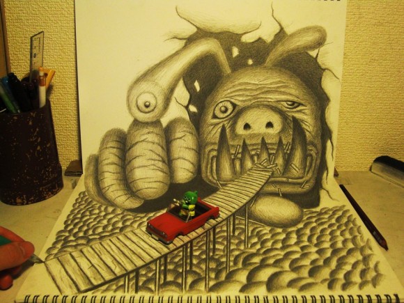 3D Monster Drawing