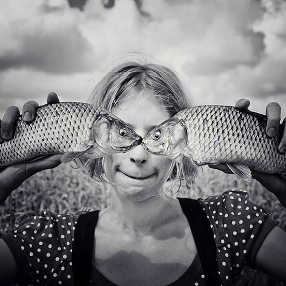 Fish Eyes Optical Illusion