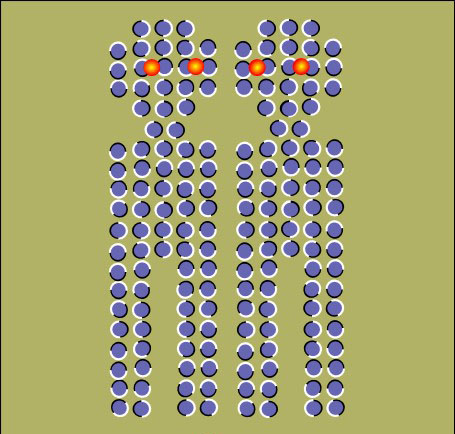 Dancing Robots Optical Illusion