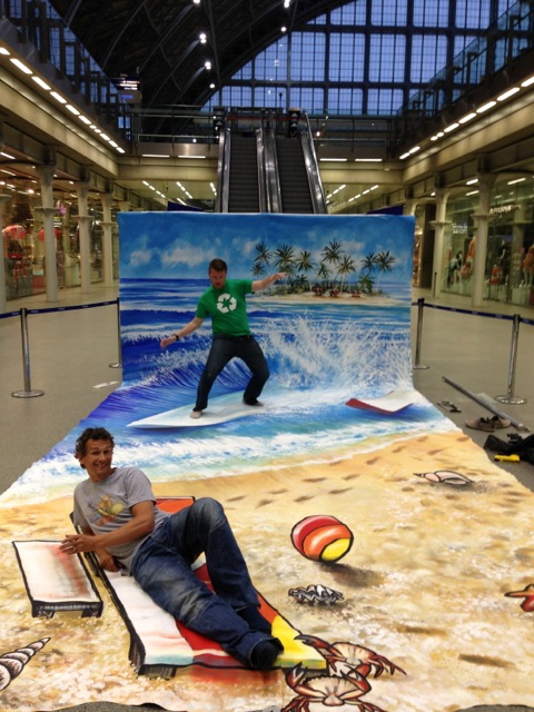 Surfs Up 3D Mall Art