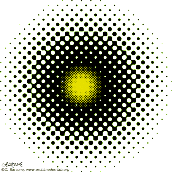 Pulsating Dot Optical Illusion