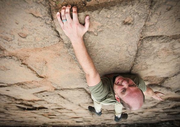 Rock Climbing Optical Illusion