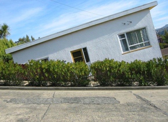 Tilted House Optical Illusion