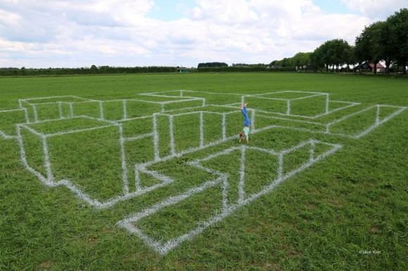 Maze Optical Illusion