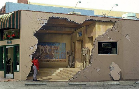 Broken Wall Optical Illusion